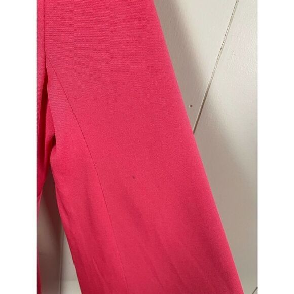 Vintage 1970s Mock Neck Bell Sleeve Coral Maxi Dress - Picture 12 of 14